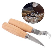 Ensemble de 2 Kit de sculpture sur bois - Ensemble de couteaux à sculpter sur