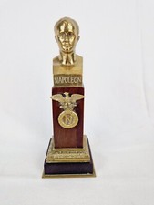 Ancien Petit Buste De Napoléon Bonaparte En Bois Et Bronze Signé Canova 