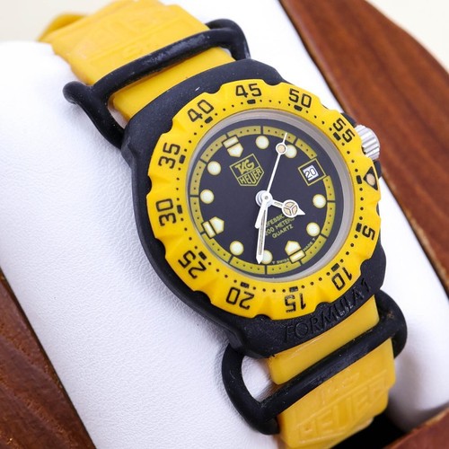 Cadran jaune noir - , heuer