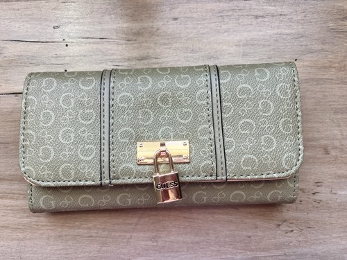 Guess brand olive wallet with - guess,