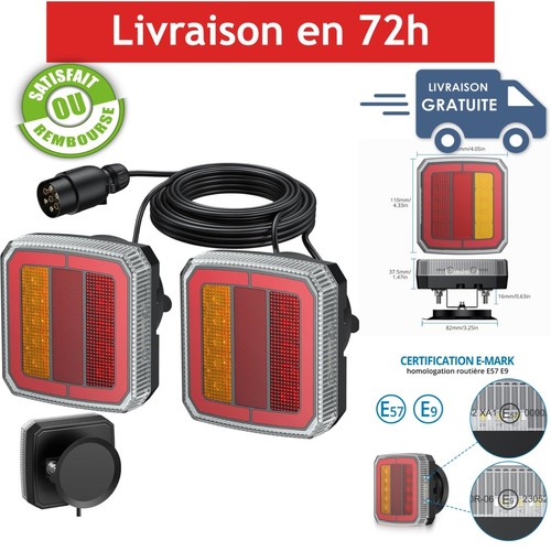 Feux arrière led remorque - led,