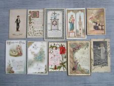 Lot de 10 images pieuses