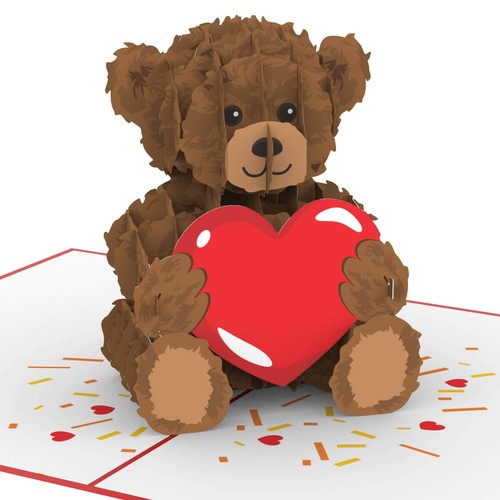 Carte pop ours peluche - ours,