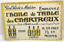 40905 BUVARD / HUILE DE TABLE DES CHARTREUX