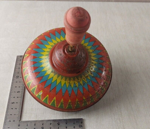 Ancienne toupie tôle - ancienne,