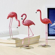 Statue de flamant rose, Sculpture animale, décoration artistique de Table