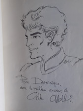 RARE DEDICACE  GILLES CHAILLET SUR FEUILLE