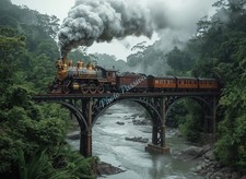 Photo A4 Train vapeur