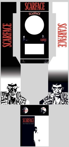 Stickers scarface jeux - scarface, de