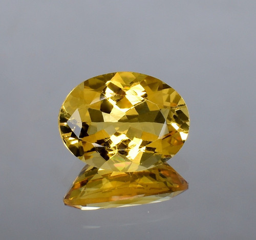 Citrine jaune facettée