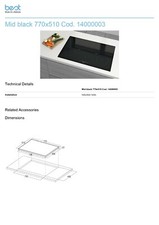 Best Mid Noir Table de Cuisson