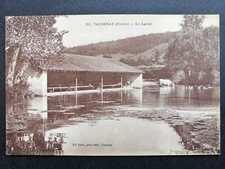 Carte Postale Ancienne TACONNAY Nièvre Le LAVOIR Lavandières