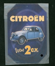 PLAQUE METAL "CITROEN VOTRE 2
