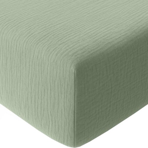 Drap housse 180x200 gaze de - cm,