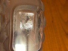 Lalique RARE dahlia signé état nickel bouchon flacon 13,5cm édition ancienne