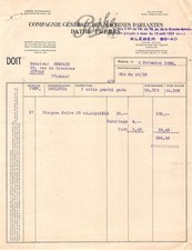 33 FACTURE PATHE FRERES A PARIS - M.COMPAIN A CIVRAY VIENNE