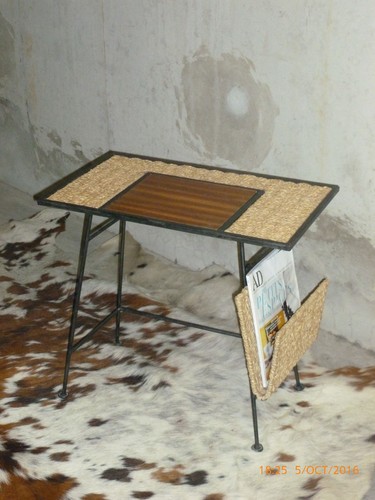 Table basse vintage 1950 fer