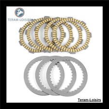 Kit Disques garnis + lisses Embrayage pour Kawasaki KMX 125 de 1986 à 2002 NEUF