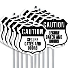 Caution Secure Gates and Doors