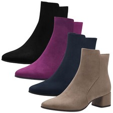 Marco Tozzi Bottines Pour Femmes Douces Et Veloutées À Talon Bloc 2-25364-43