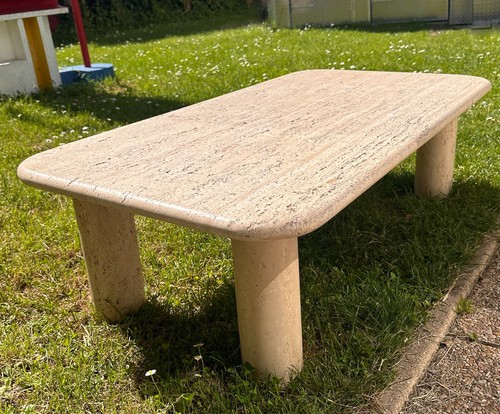 Table basse travertin dans - basse, en