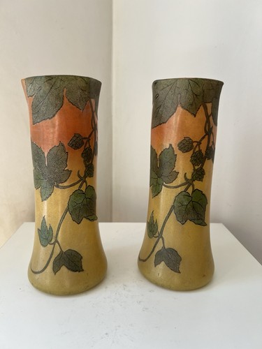 Paire vase verre - de,