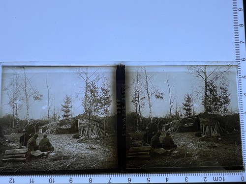 Plaque verre stereoscopique - de,