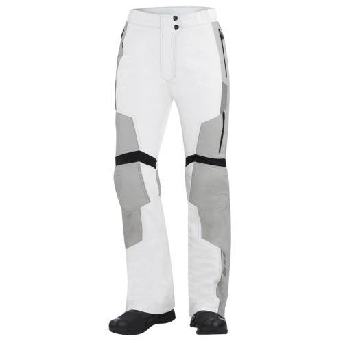 Pantalon moto cuir - pantalon, blanc