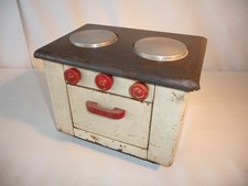 Jouet cuisinière électrique  en métal des années 40