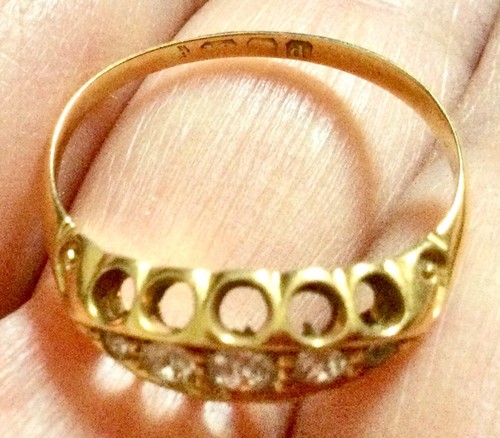 Ancienne bague jarretière - bague,