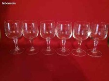6 verres VIN apéritif vin blanc apéritif MATIGNON Cristal d'Arques