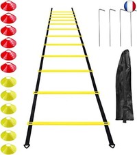 Gvolatee Accessoires d'entraînement de Football échelle de Coordination échelle 
