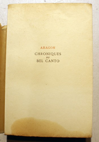 Aragon chroniques bel - aragon/chroniques,
