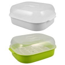  2 Pcs Cuit Vapeur Micro-ondes