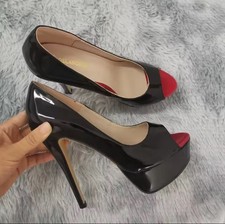 Escarpins femme vernis noir et