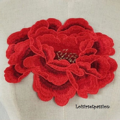Grande applique fleur - grande,