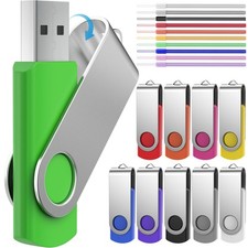 Lot de 10 Clé USB couleur mixte 1 Go 2 Go 4 Go 8 Go 16 Go Clé USB multicolore...