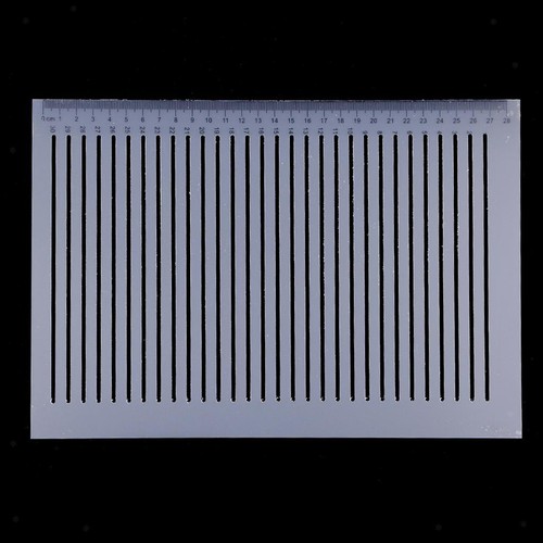 Pochoir outil mesure - de,
