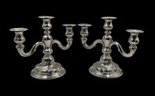 Paire De Candélabres Métal