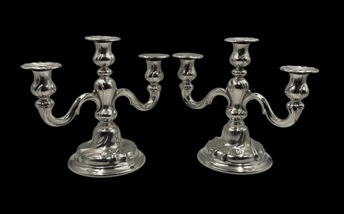 Paire candélabres métal - paire,