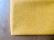 JAUNE - Rideaux habillés en tissu coton uni de poids moyen - toile de 140 cm ...