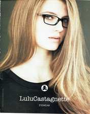 Publicité Advertising 127  2012   lunettes  Lulu Castagnette