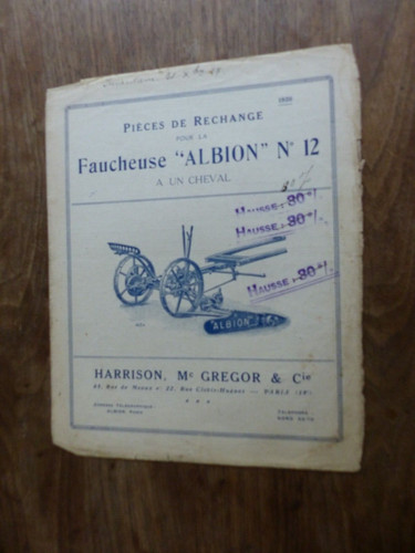 Prospectus catalogue agricole - prospectus,