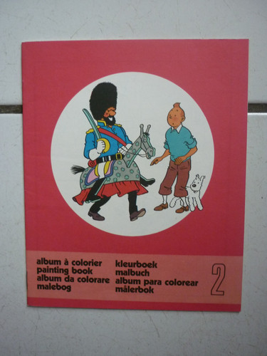 Tintin album colorier - tintin, /