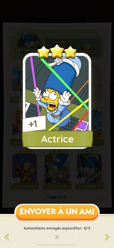 Actrice carte monopoly 3 - carte,