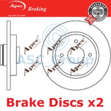2x Apec BRAKING 268mm Uni OE