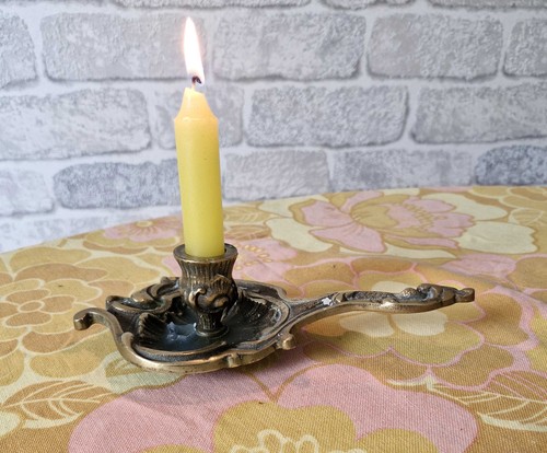 Porte bougie main ancien - porte,