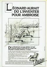 Publicité Advertising 079  1985  le fauteuil médical Endo-Relax
