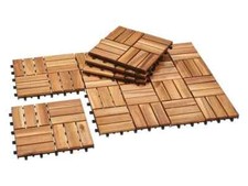 Dalles en bois, 9 carreaux en
