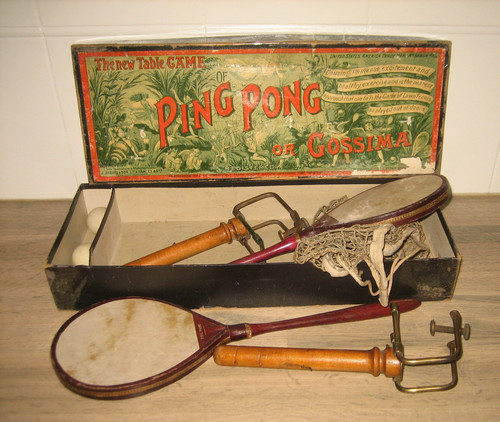 Ancien jeu set ping pong - set,